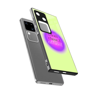 Vibe Magnet sleek vivo v30 cover with tempered glass back and TPU edges