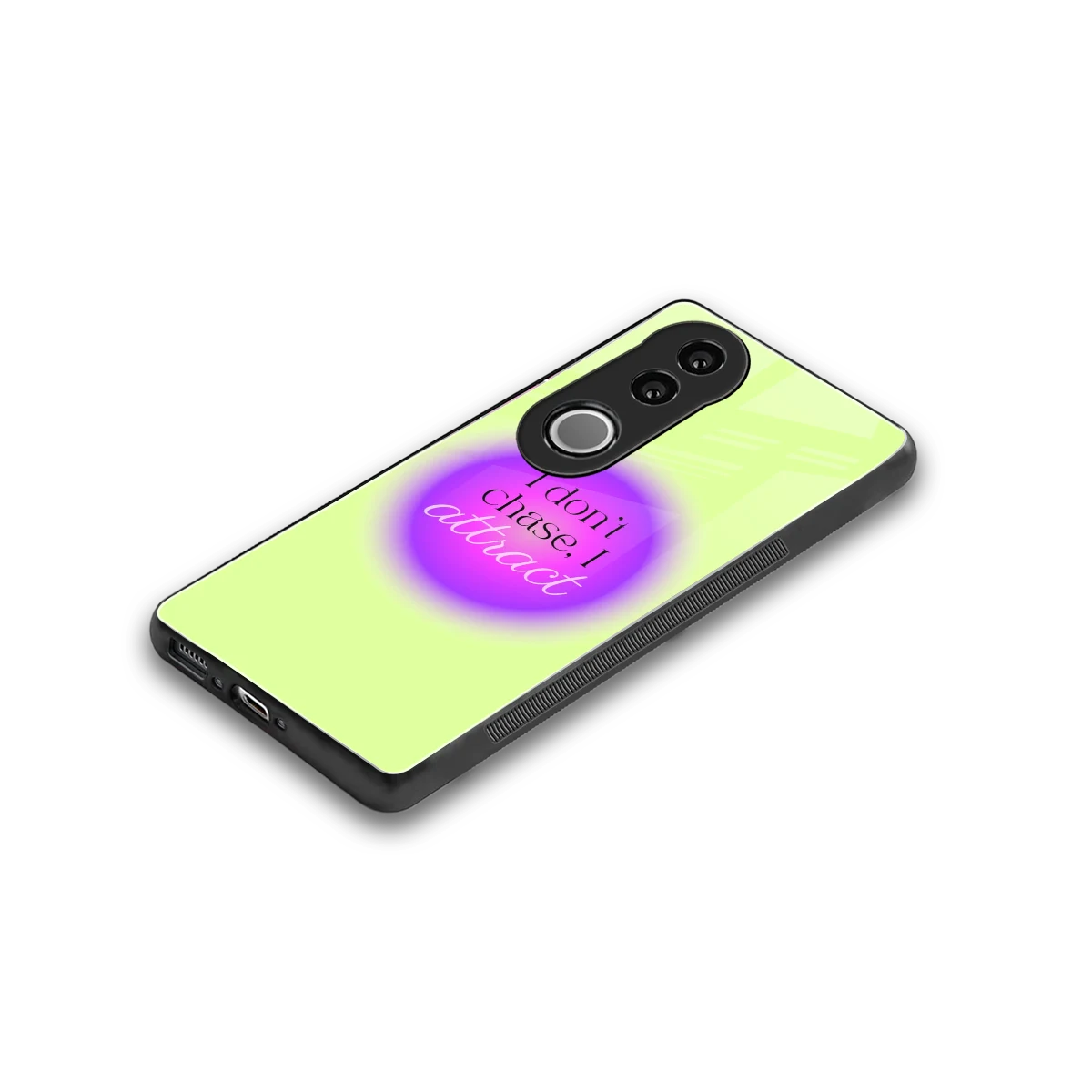 Vibe Magnet stylish phone case for vivo v50 | glossy glass and slim fit