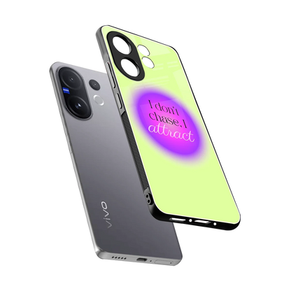 Vibe Magnet sleek vivo v60 cover with tempered glass back and TPU edges