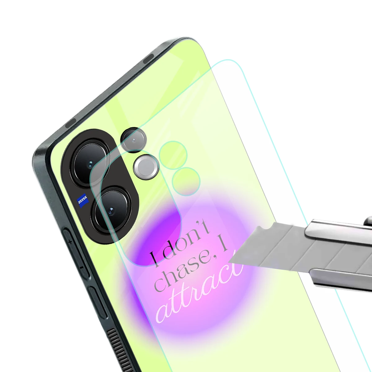 Vibe Magnet stylish phone case for vivo v60 | glossy glass and slim fit