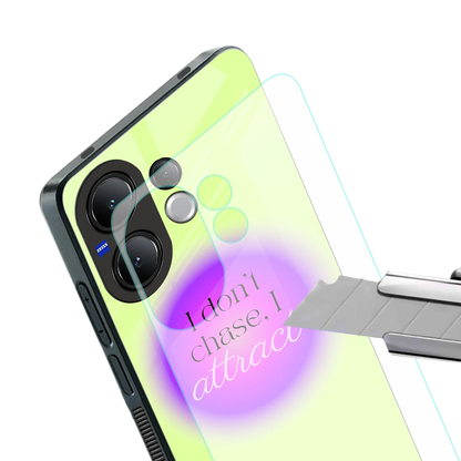 Vibe Magnet stylish phone case for vivo v60 | glossy glass and slim fit