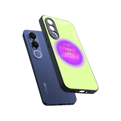 Vibe Magnet sleek vivo v70 fe cover with tempered glass back and TPU edges