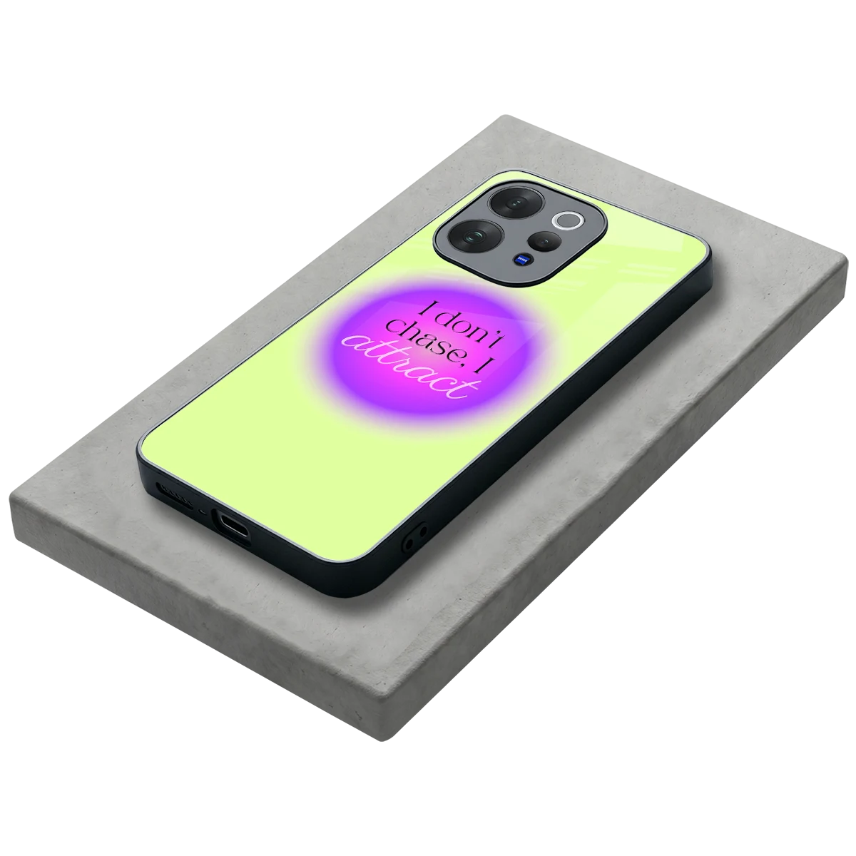 Vibe Magnet stylish phone case for vivo v70 | glossy glass and slim fit