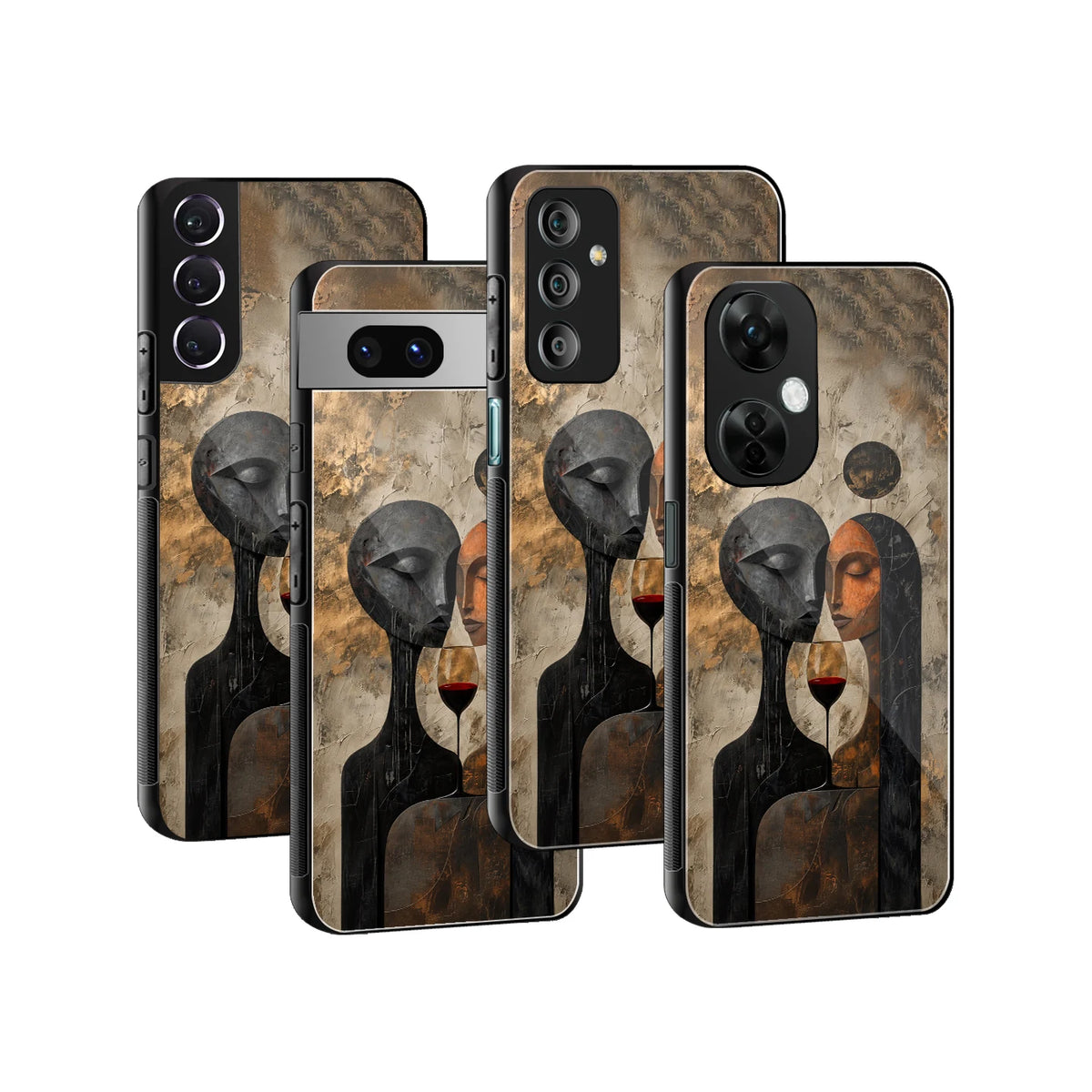 Stylish Glass Back Case for All Smartphones iPhone, Samsung, OnePlus, Pixel, Redmi, Oppo, Vivo, Motorola