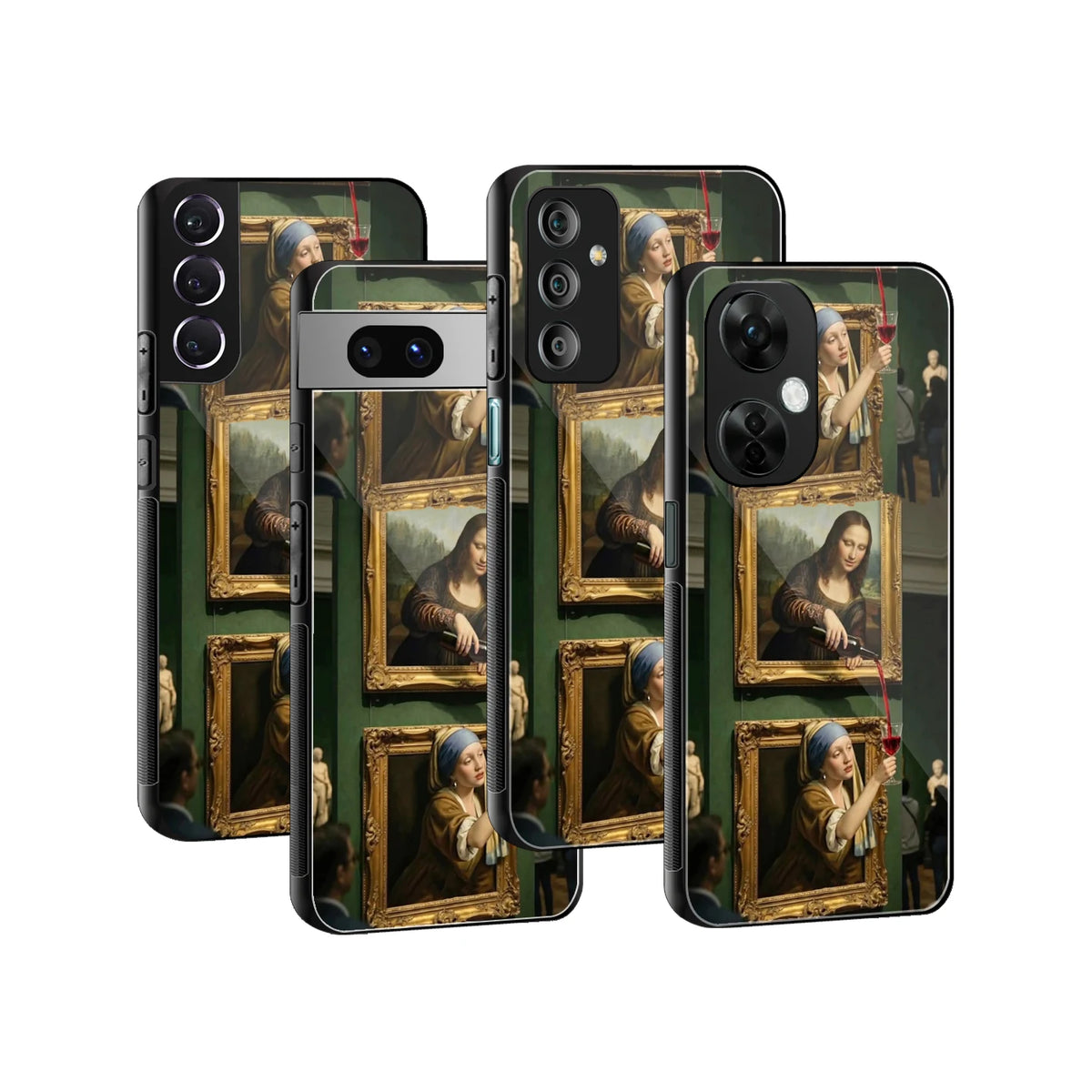 Stylish Glass Back Case for All Smartphones iPhone, Samsung, OnePlus, Pixel, Redmi, Oppo, Vivo, Motorola