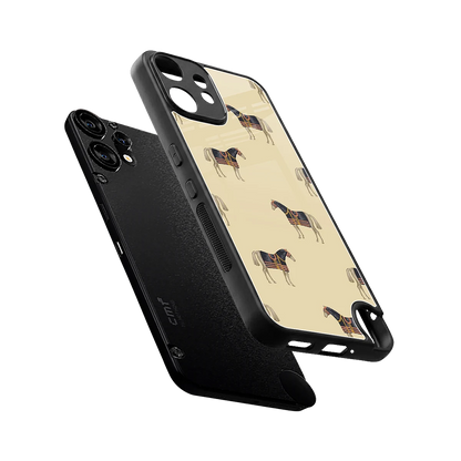 Vintage Rider sleek cmf nothing phone 2 pro cover with tempered glass back and TPU edges