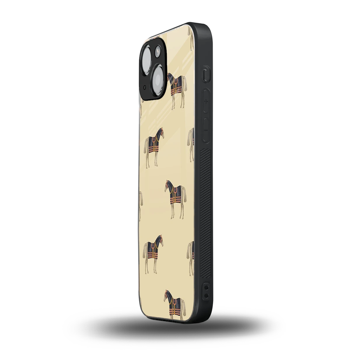 Vintage Rider iphone 12 mini mobile cover | shockproof glass phone case