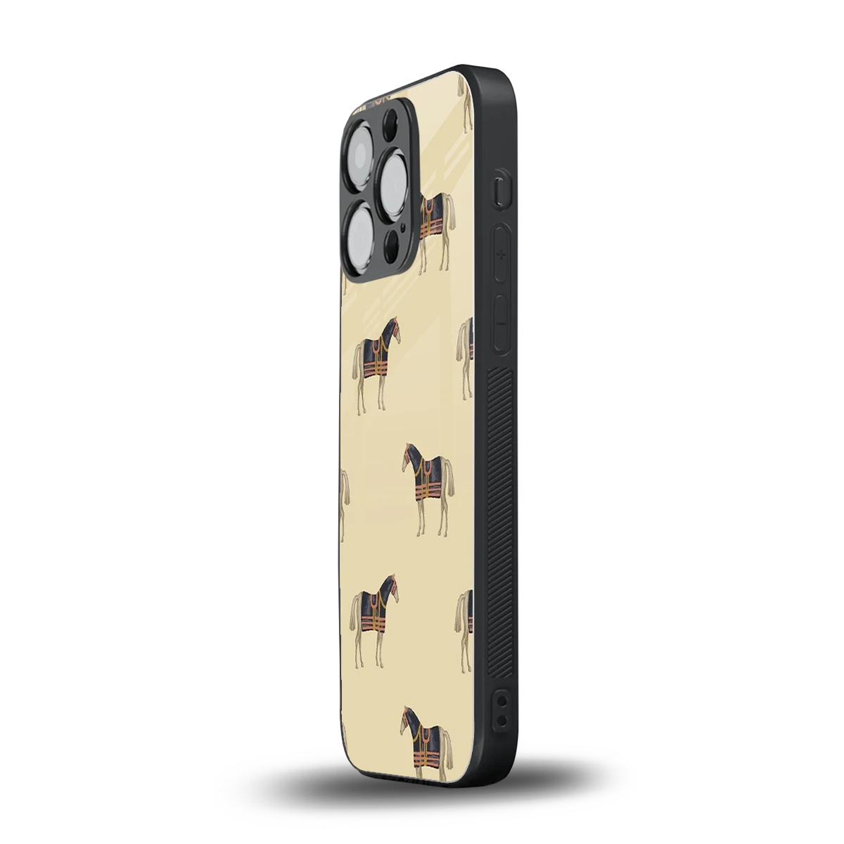 Vintage Rider iphone 15 pro mobile cover | shockproof glass phone case