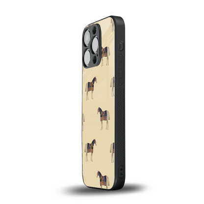 Vintage Rider iphone 15 pro mobile cover | shockproof glass phone case
