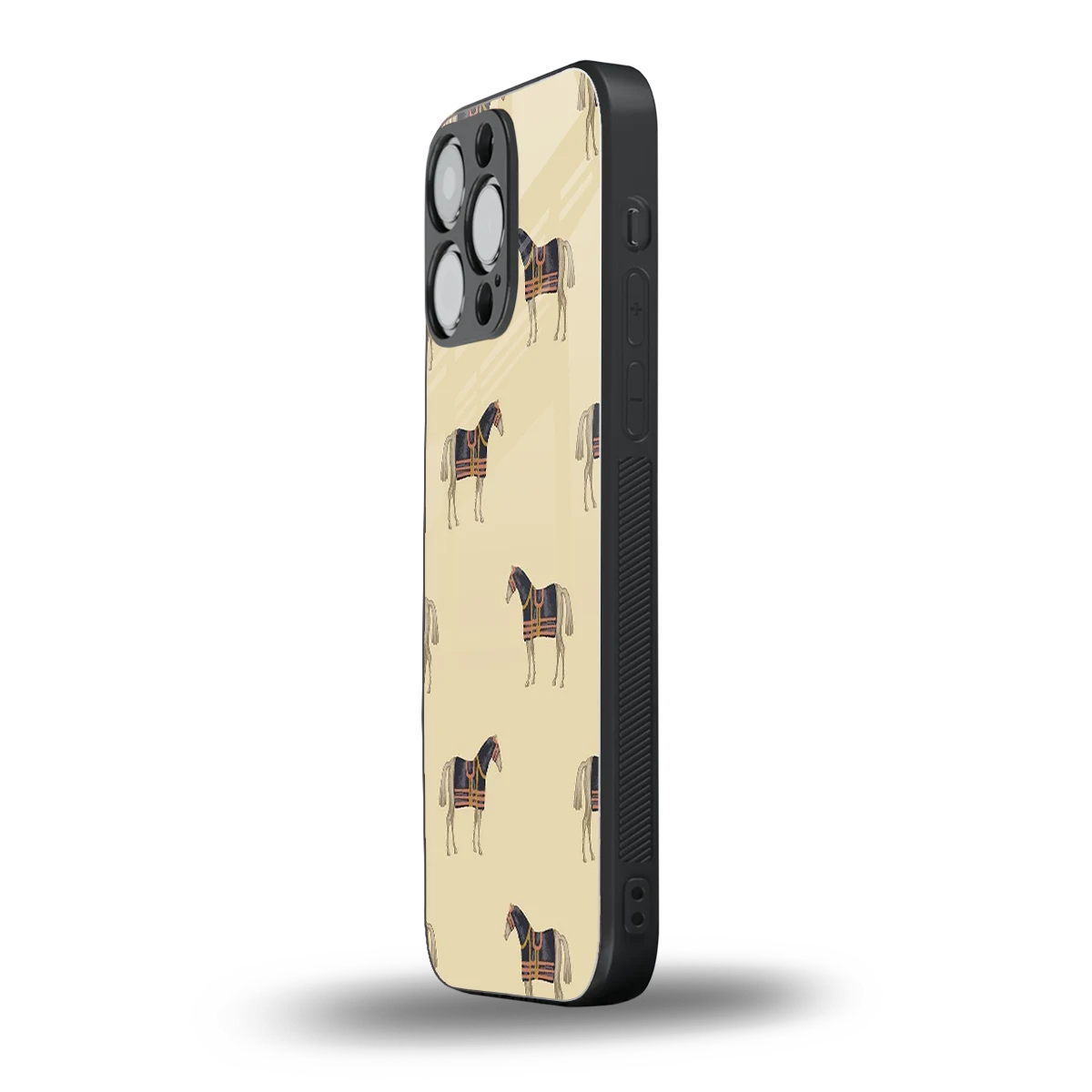 Vintage Rider iphone 16 pro max mobile cover | shockproof glass phone case