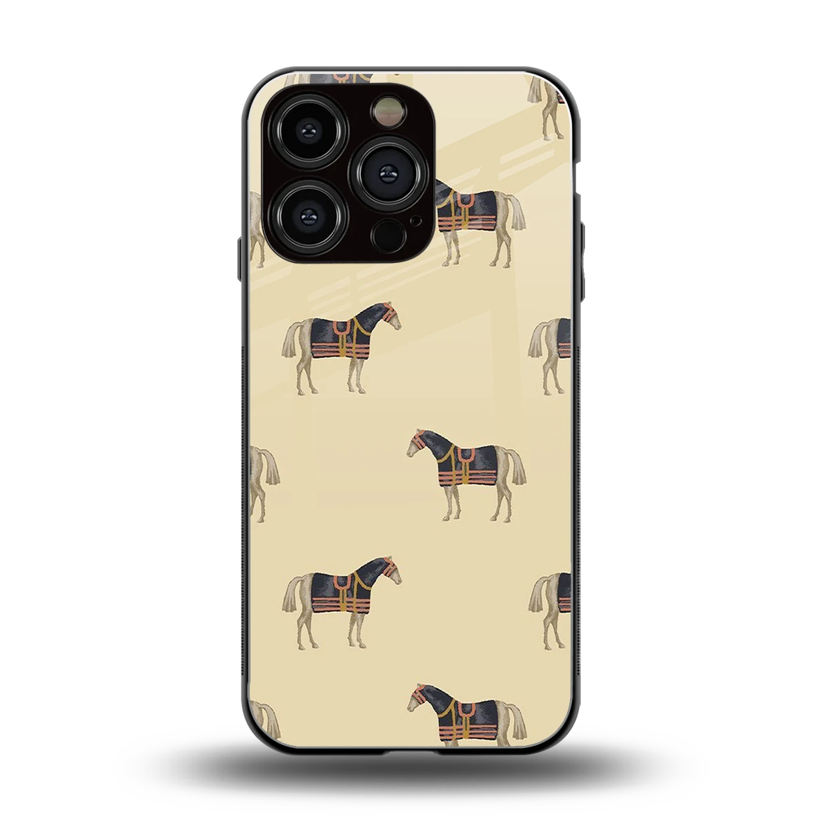 Vintage Rider back phone cover | glass case for iphone 16 pro
