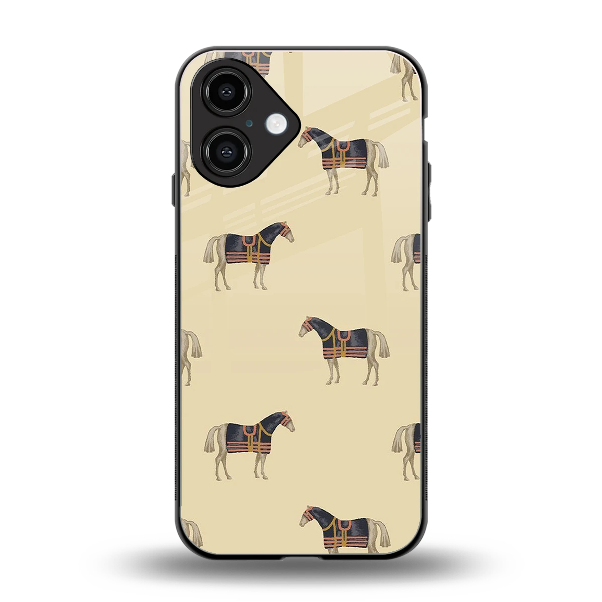 Vintage Rider back phone cover | glass case for iphone 16