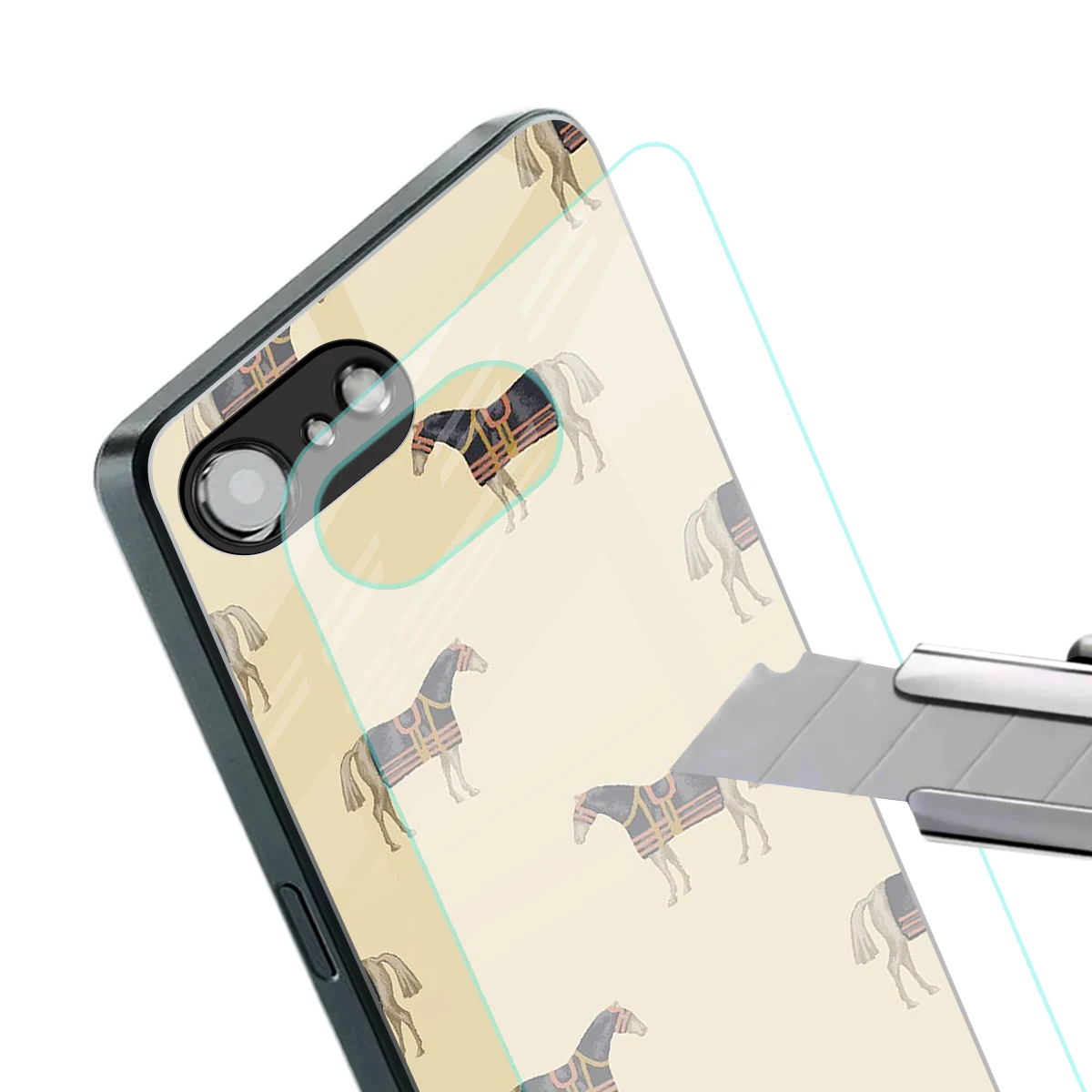 Vintage Rider stylish phone case for iphone 17e | glossy glass and slim fit