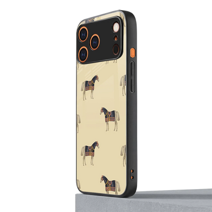 Vintage Rider iphone 17 pro mobile cover | shockproof glass phone case
