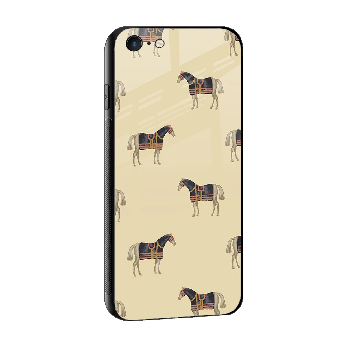 Vintage Rider sleek iphone 6s cover with tempered glass back and TPU edges