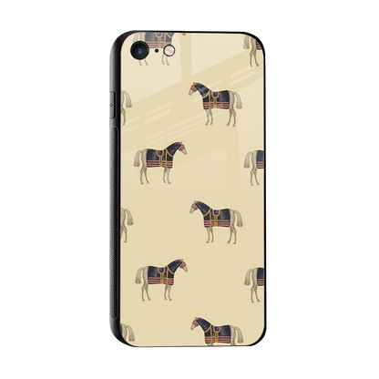 Vintage Rider sleek iphone 7 cover with tempered glass back and TPU edges
