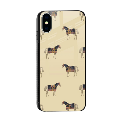 Vintage Rider sleek iphone x cover with tempered glass back and TPU edges