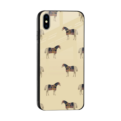 Vintage Rider sleek iphone xs max cover with tempered glass back and TPU edges