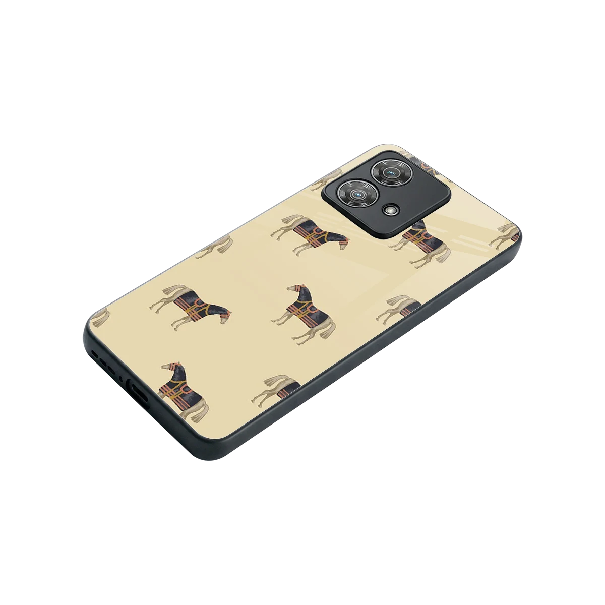 Vintage Rider stylish phone case for motorola edge 40 neo 5g | glossy glass and slim fit