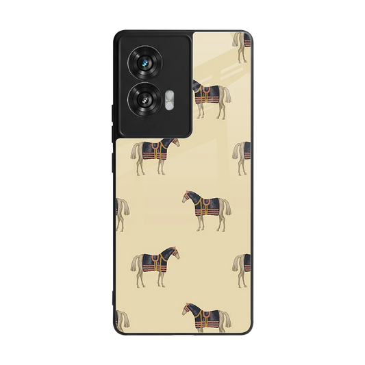 Vintage Rider back phone cover | glass case for motorola edge 50 fusion