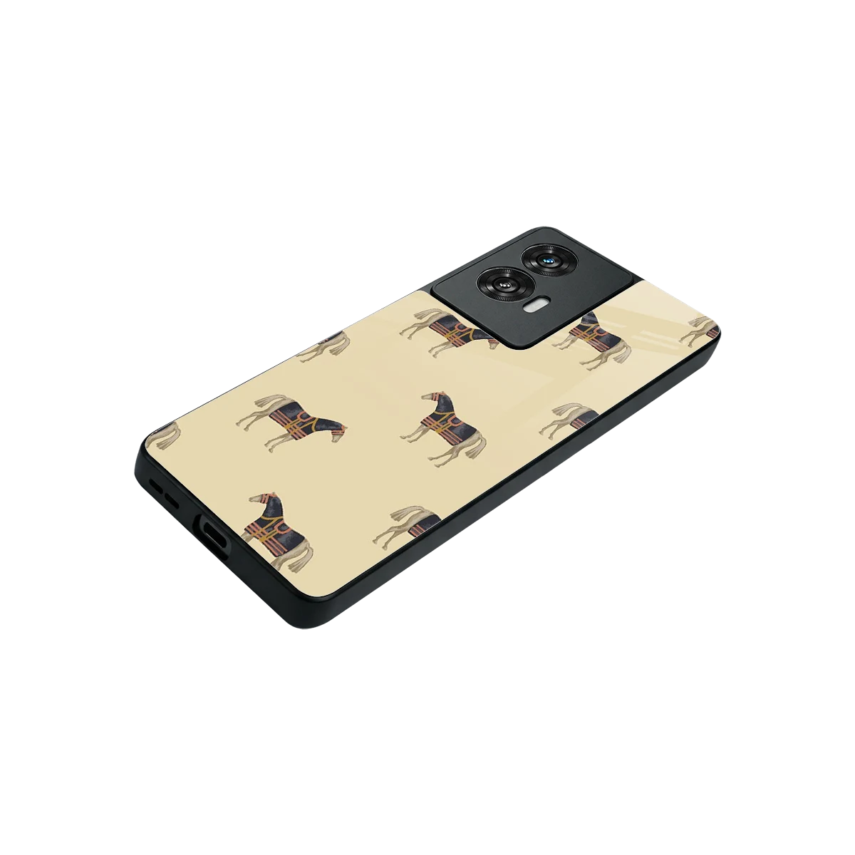 Vintage Rider stylish phone case for motorola edge 50 fusion | glossy glass and slim fit