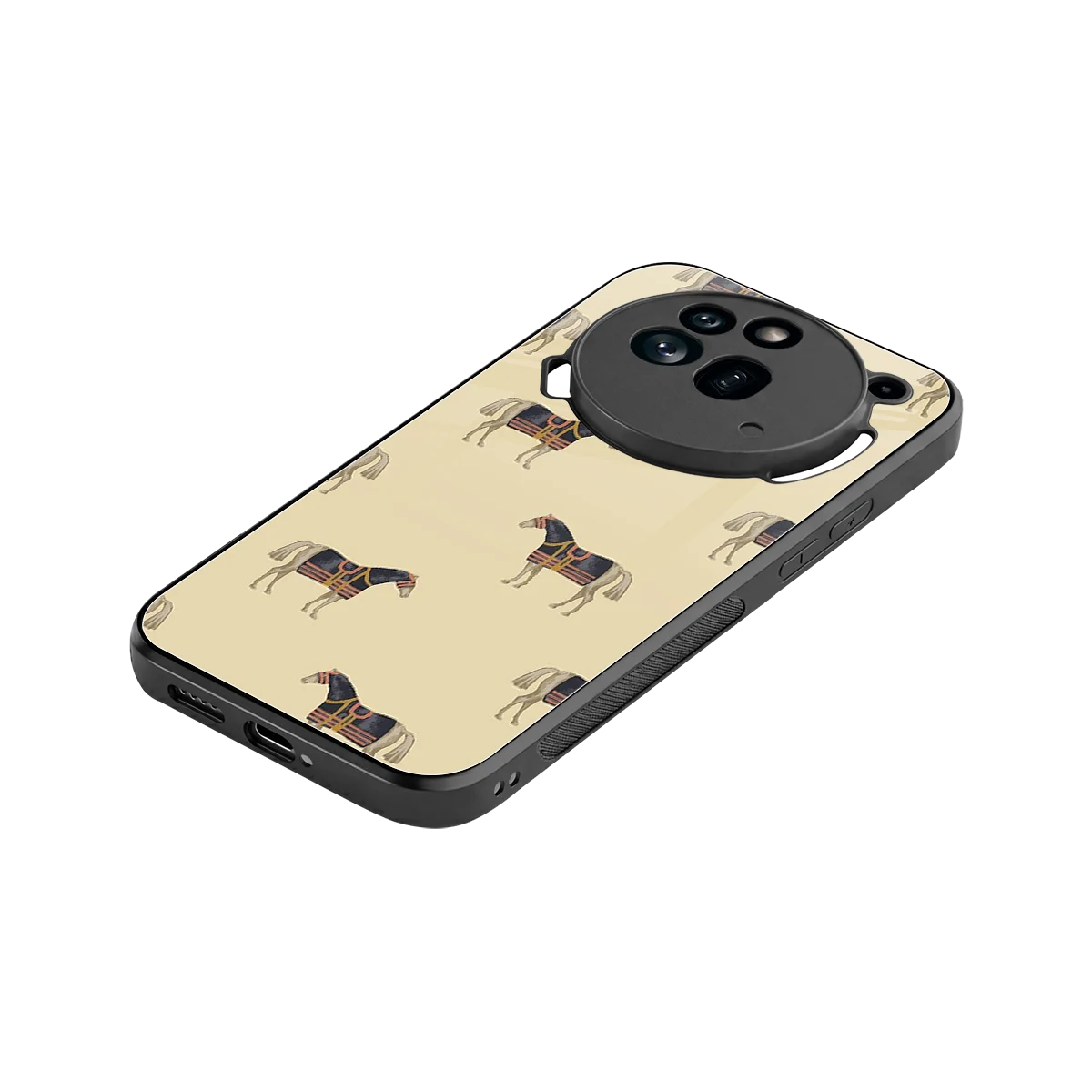 Vintage Rider stylish phone case for nothing phone 3a pro | glossy glass and slim fit