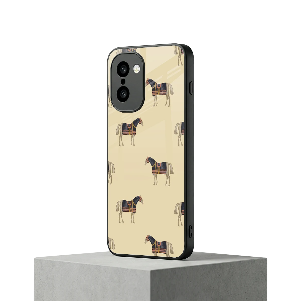 Vintage Rider oneplus 15r mobile cover | shockproof glass phone case