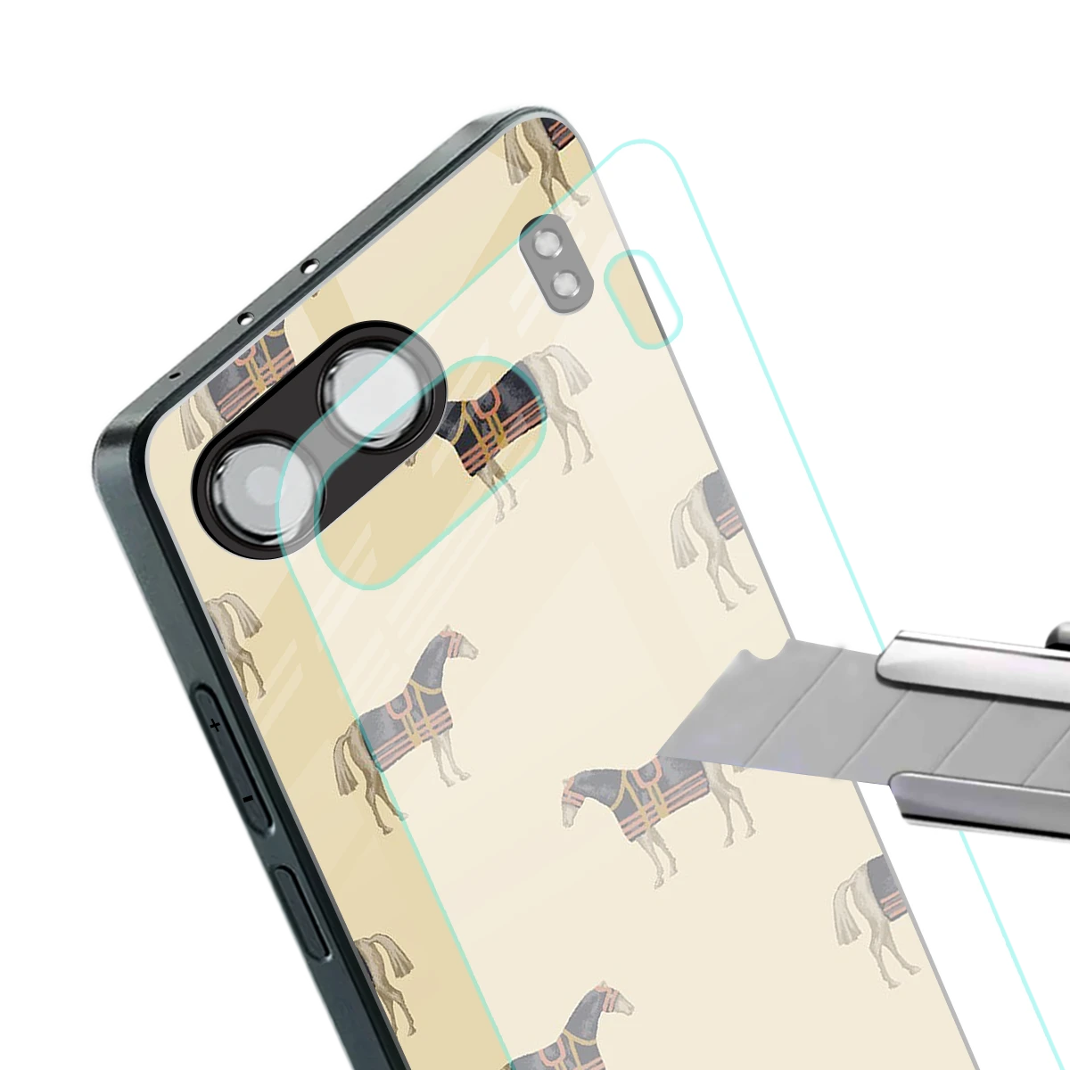 Vintage Rider stylish phone case for oneplus nord 4 | glossy glass and slim fit