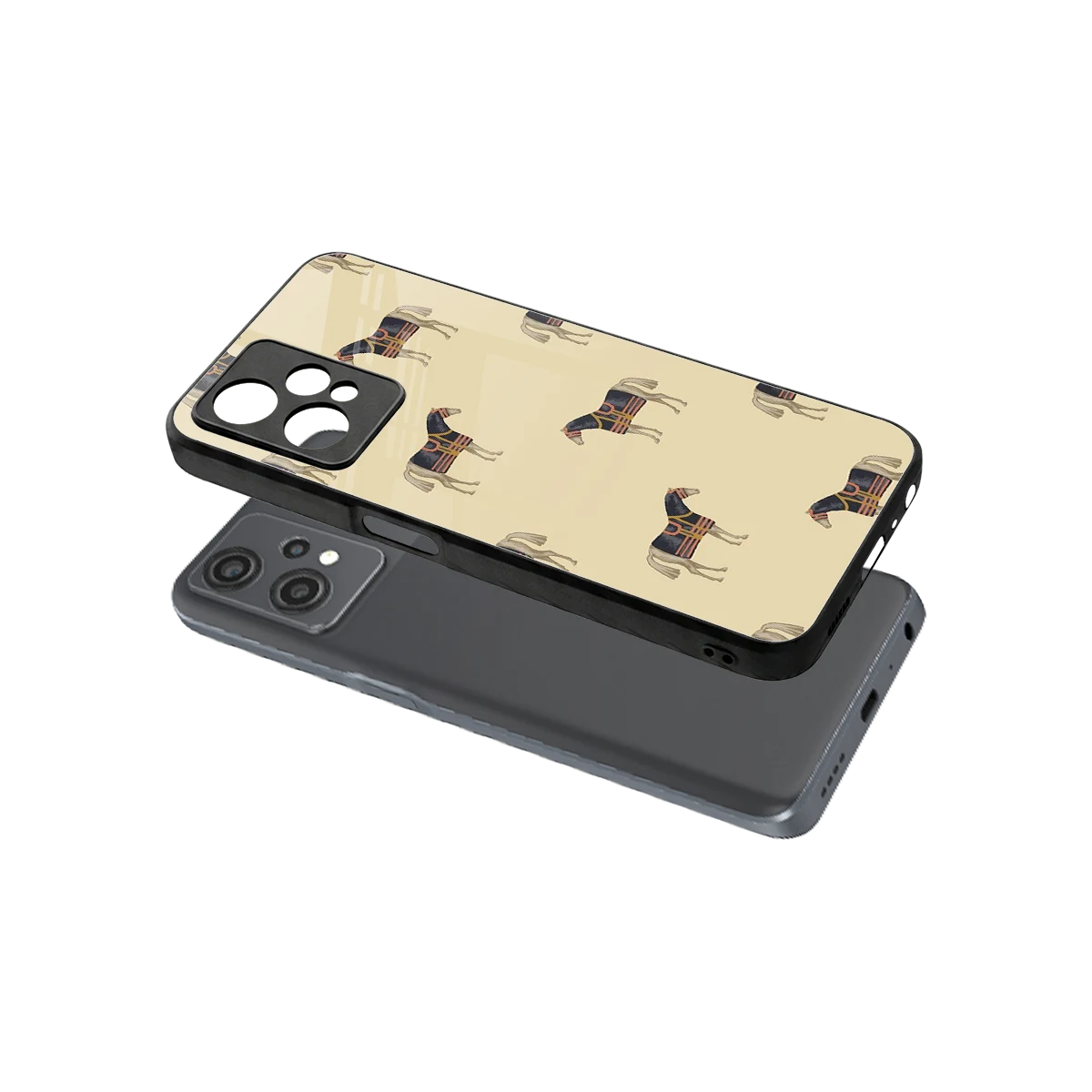 Vintage Rider sleek oneplus nord ce 2 lite cover with tempered glass back and TPU edges