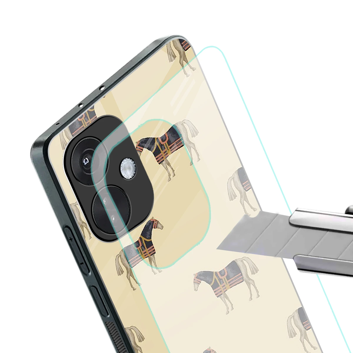 Vintage Rider stylish phone case for oneplus nord ce 3 | glossy glass and slim fit