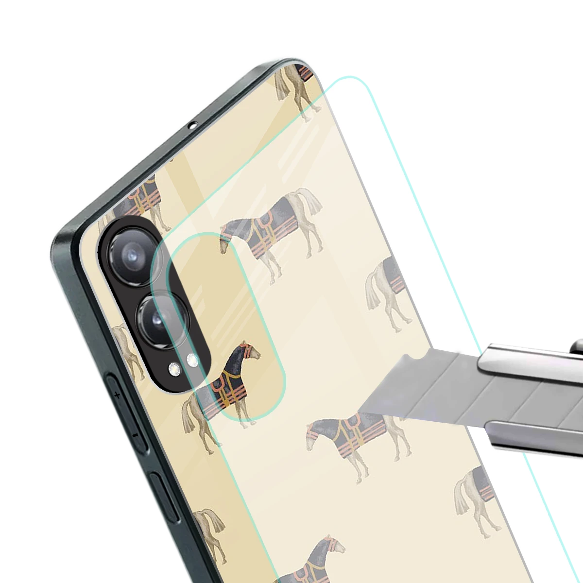 Vintage Rider stylish phone case for oneplus nord ce 4 lite | glossy glass and slim fit