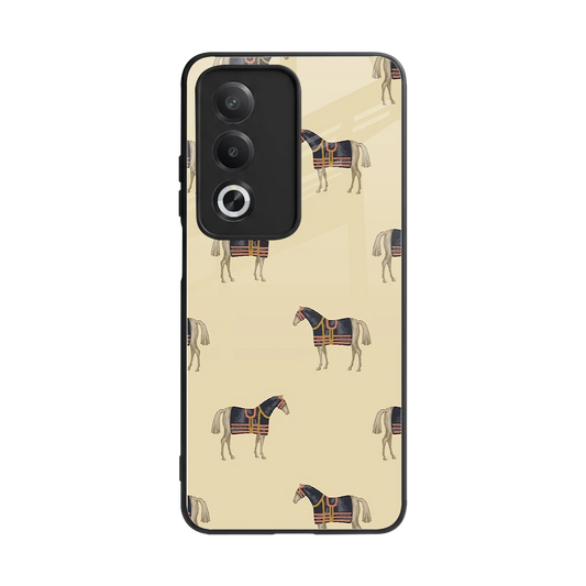 Vintage Rider back phone cover | glass case for oppo a3 pro