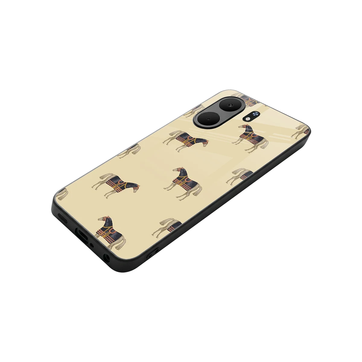Vintage Rider stylish phone case for oppo a5x 5g | glossy glass and slim fit