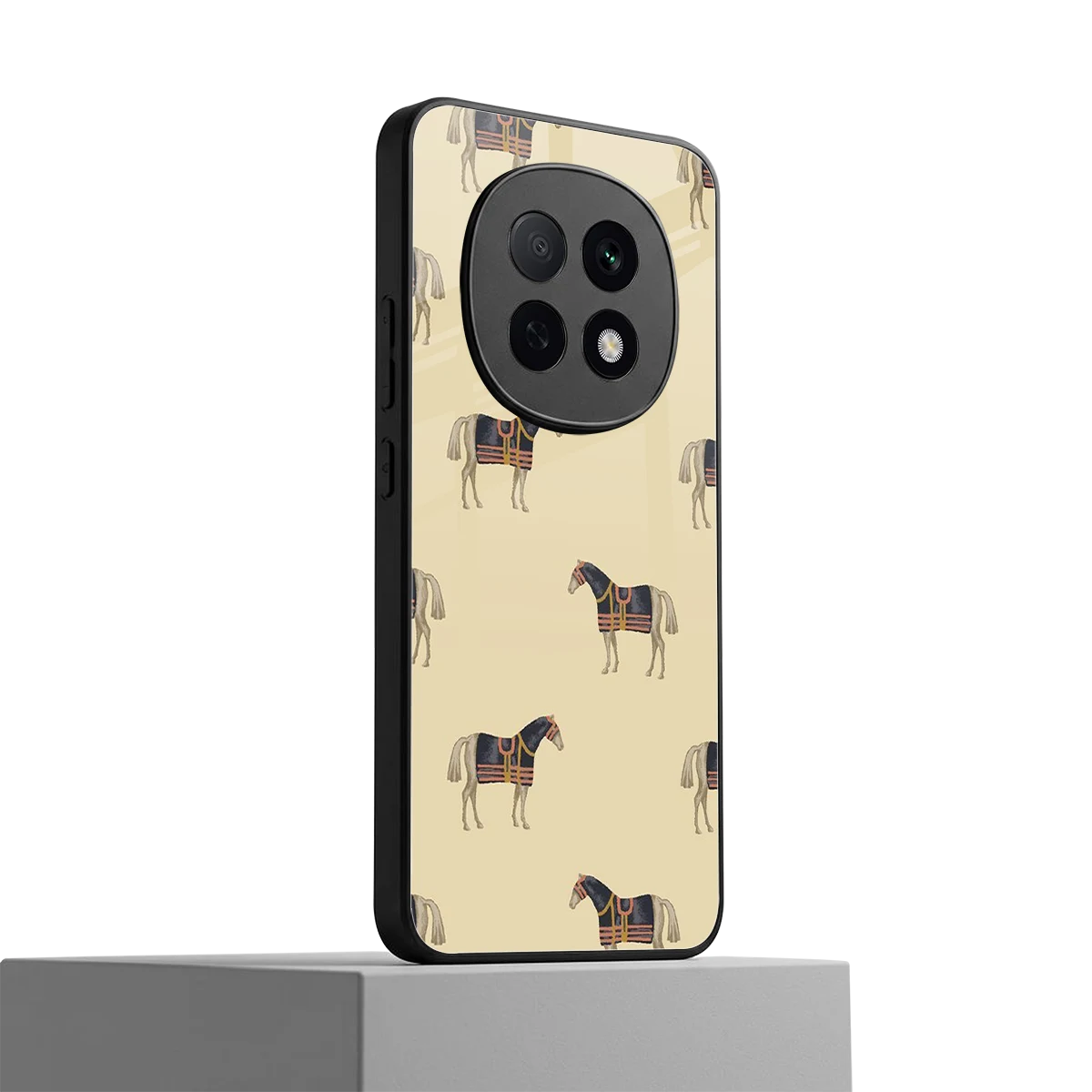 Vintage Rider oppo f29 pro 5g mobile cover | shockproof glass phone case