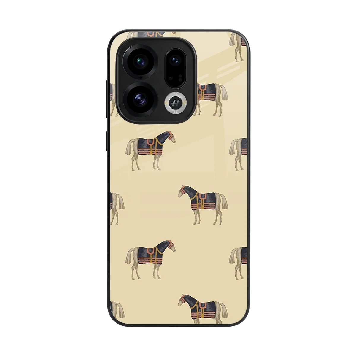 Vintage Rider back phone cover | glass case for oppo find x9