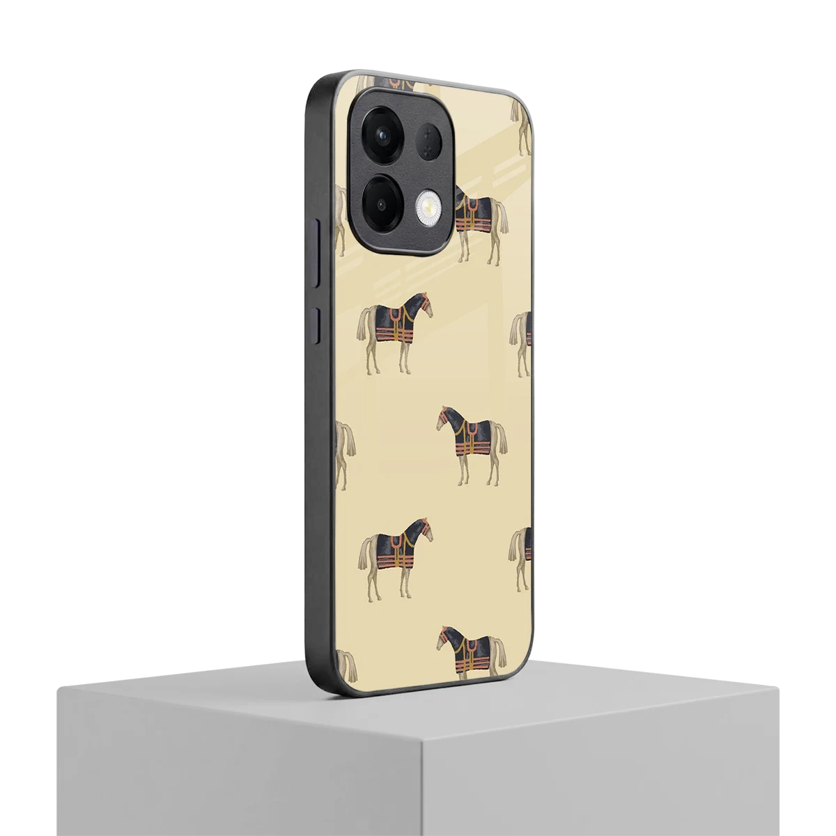 Vintage Rider oppo k13 5g mobile cover | shockproof glass phone case