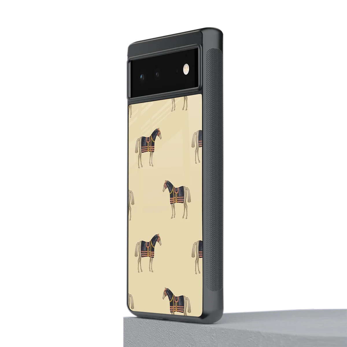 Vintage Rider stylish phone case for google pixel 6 | glossy glass and slim fit
