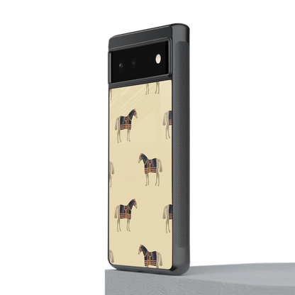 Vintage Rider stylish phone case for google pixel 6 | glossy glass and slim fit