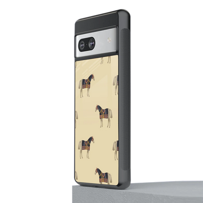 Vintage Rider stylish phone case for google pixel 7a | glossy glass and slim fit