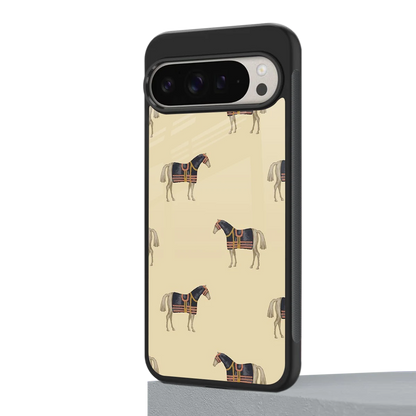 Vintage Rider google pixel 9 pro mobile cover | shockproof glass phone case