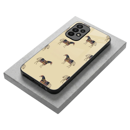 Vintage Rider stylish phone case for samsung galaxy a23 | glossy glass and slim fit