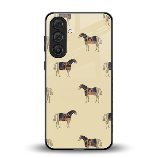 Vintage Rider back phone cover | glass case for samsung galaxy m36 5g