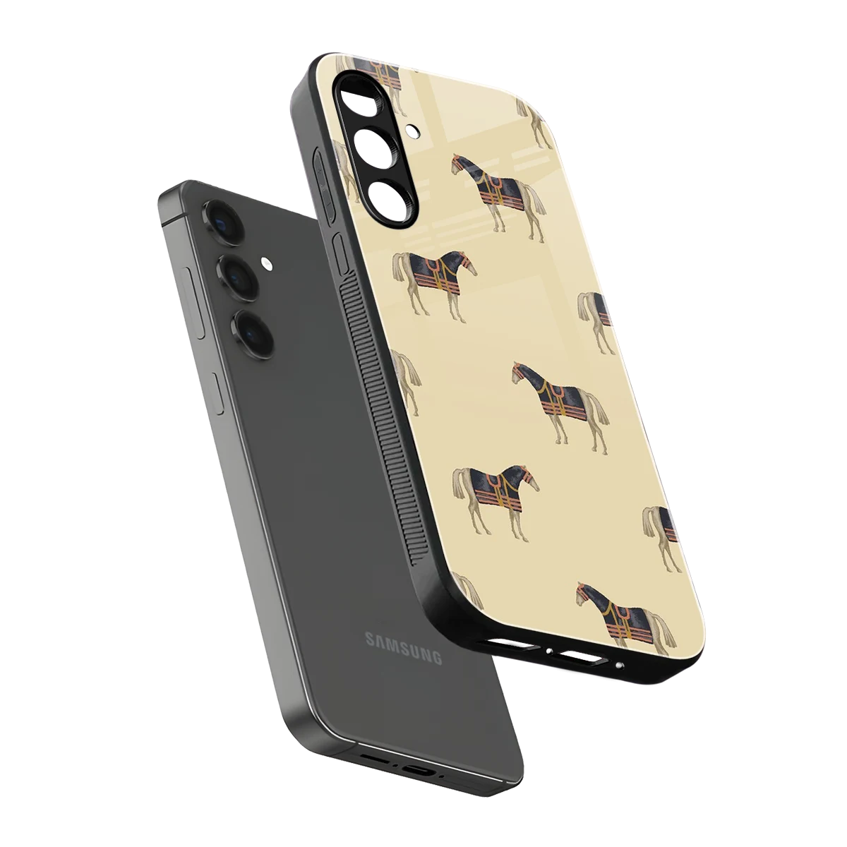 Vintage Rider sleek samsung galaxy a16 5g cover with tempered glass back and TPU edges