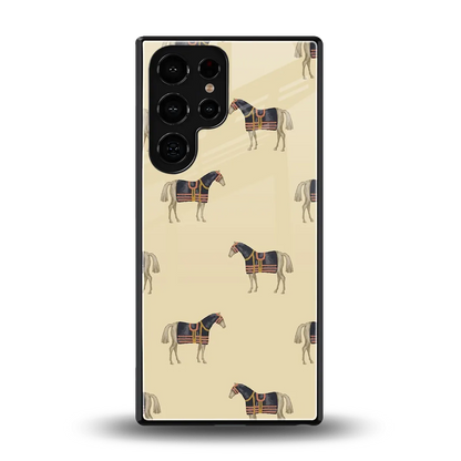 Vintage Rider back phone cover | glass case for samsung galaxy s25 ultra