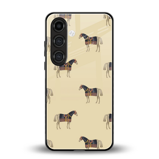 Vintage Rider back phone cover | glass case for samsung galaxy s24