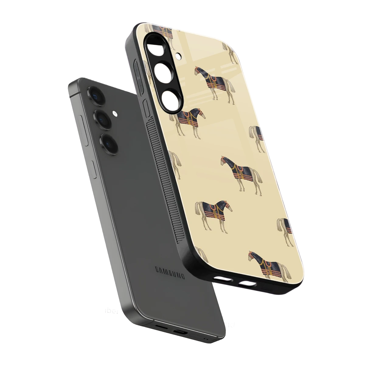 Vintage Rider sleek samsung galaxy s25 cover with tempered glass back and TPU edges