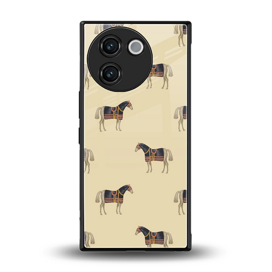 Vintage Rider back phone cover | glass case for vivo v30e