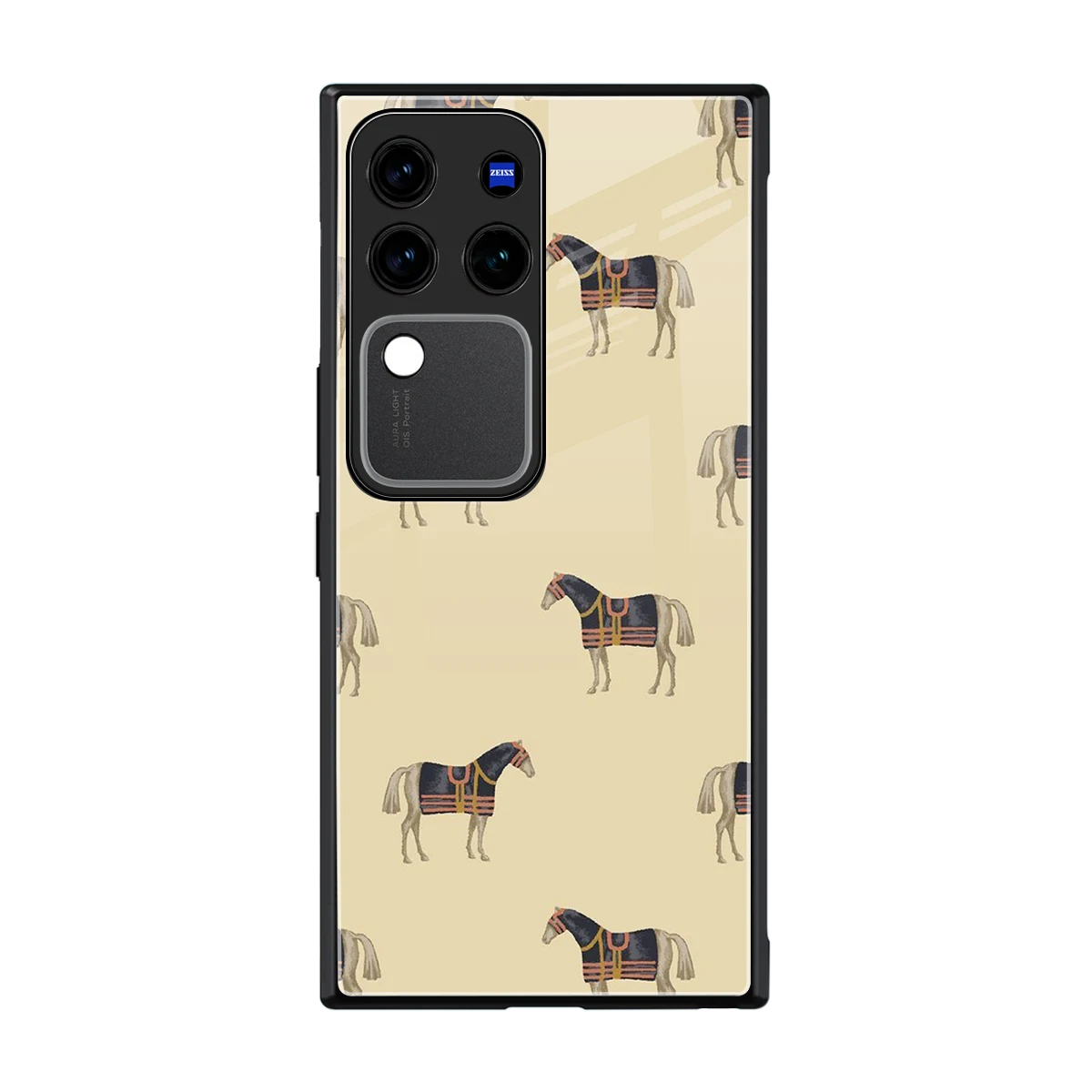 Vintage Rider back phone cover | glass case forvivo v30 pro
