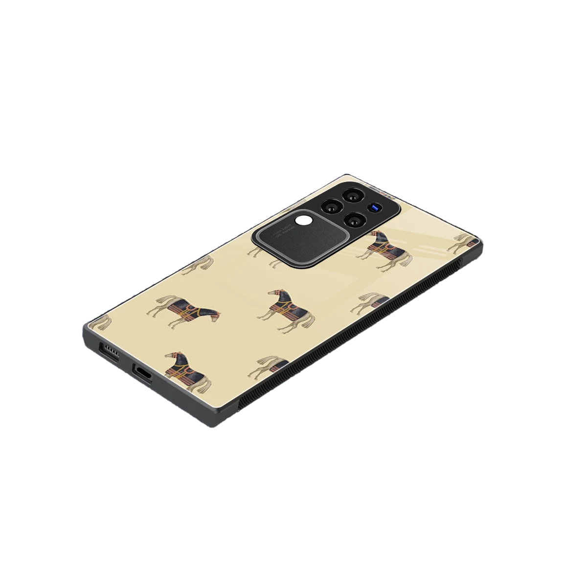 Vintage Rider stylish phone case forvivo v30 pro | glossy glass and slim fit