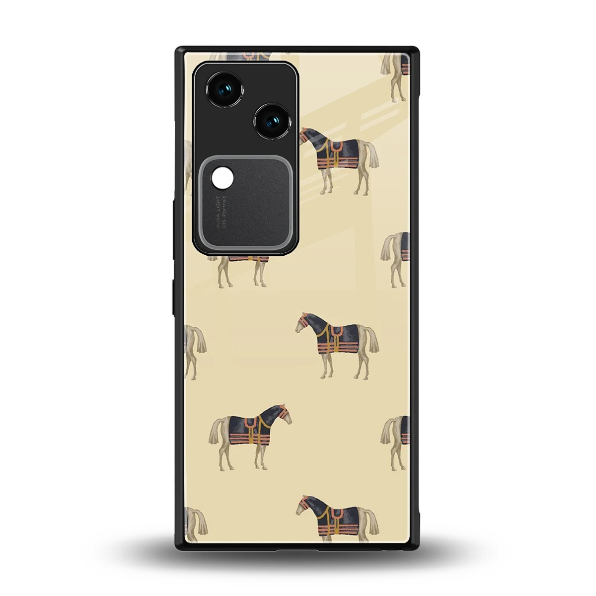 Vintage Rider back phone cover | glass case for vivo v30